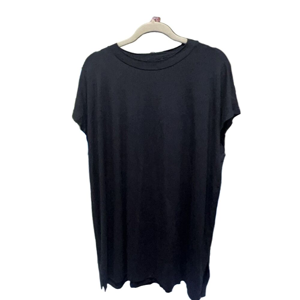 Eileen Fisher T-shirt Women's XL Black Knit Stretch Pullover Top